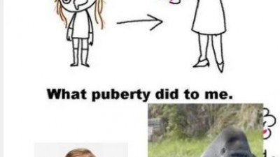 Puberty hits hard