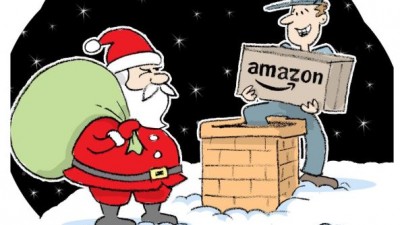 Santa Clause VS. Amazon deliveryman