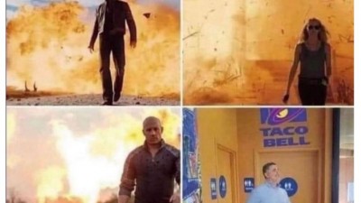 There's nothing cooler than casually walking away after blowing something up