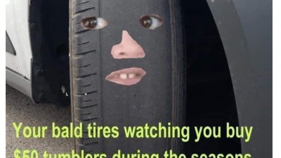 Your bald tires want to tell you something